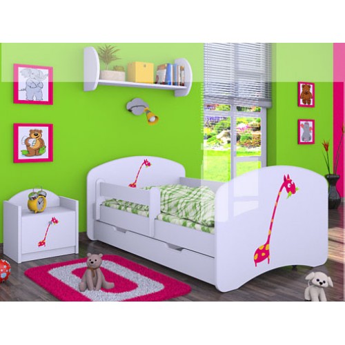 Dětská postel Happy Babies Duo Bílá s přistýlkou 26 180x90