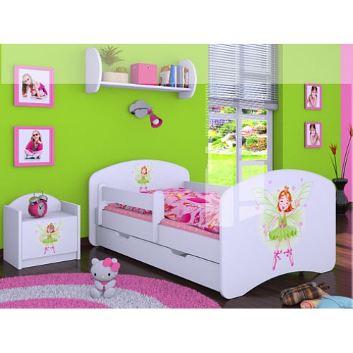 Dětská postel Happy Babies Duo Bílá s přistýlkou 27 180x90