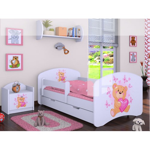 Dětská postel Happy Babies Duo Bílá s přistýlkou 15 200X90