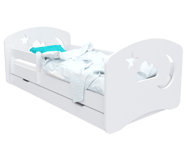 Dětská postel Design Obloha s úložným prostorem 140x70 