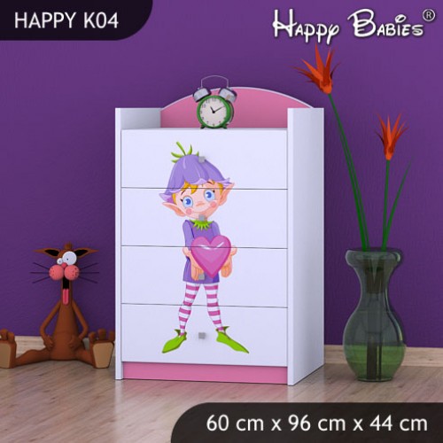 Dětská komoda Happy Babies různé motivy KN8