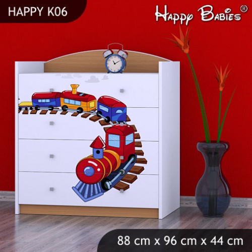 Dětská komoda Happy Babies Různé motivy KN11