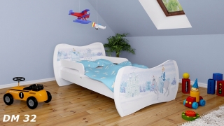Dětská postel Dream Bílá vzor 32 160x80
