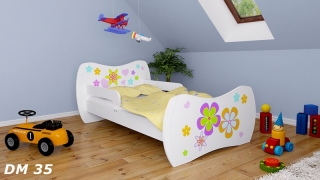 Dětská postel Dream Bílá vzor 35 160x80