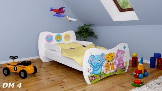 Dětská postel Dream Bílá vzor 04 160x80