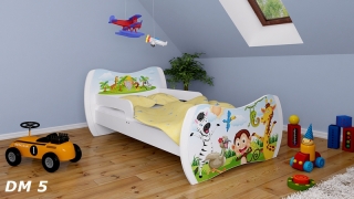 Dětská postel Dream Bílá vzor 05 160x80