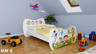 Dětská postel Dream Bílá vzor 06 160x80