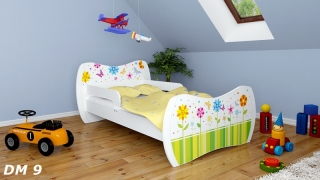 Dětská postel Dream Bílá vzor 09 160x80