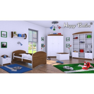 Dětská postel Happy Babies se zábranou Jasan 160x80