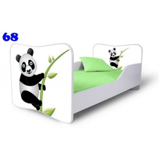 Dětská postel Adam Bílá panda 160x80