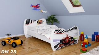 Dětská postel Dream Bílá vzor 23 140x70