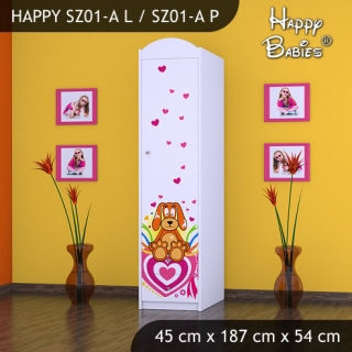 Dětská skříň Happy Babies Různé motivy Z01