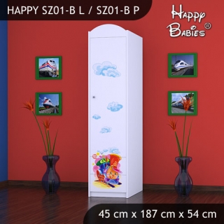 Dětská skříň Happy Babies Různé motivy Z01B