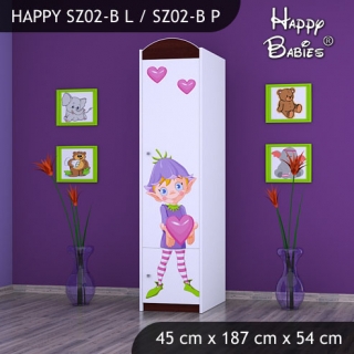 Dětská skříň Happy Babies Různé motivy Z02B