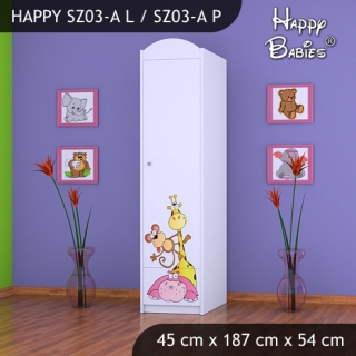 Dětská skříň Happy Babies Různé motivy Z03
