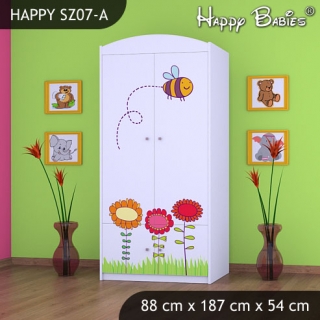 Dětská skříň Happy Babies Různé motivy Z07