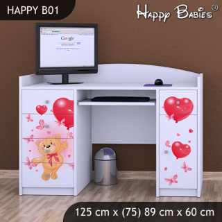 Psací stůl Happy Babies B12 125 x 89 x 60