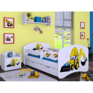 Dětská postel Happy Babies Duo Bílá s přistýlkou 07 180x90