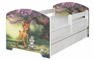 Dětská postel Babyboo Bílá Bambi 140x70 