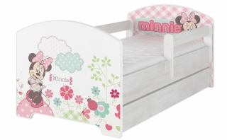 Dětská postel Babyboo Bílá Minnie 140x70 