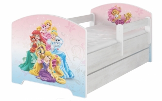Dětská postel Babyboo Bílá Princess 140x70 