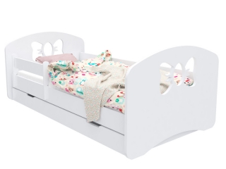 Dětská postel Design Mašle s úložným prostorem 140x70 