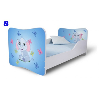 Dětská postel slůně modrá